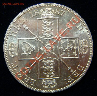 Великрбритания Двойной флорин 1887 UNC - 2