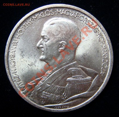 Венгрия 5 пенго 1939 Хорти UNC - 1