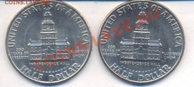 США 50 центов 1976 г. Филадельфия. 25.12.12 г. 21-00 МСК. - США.1