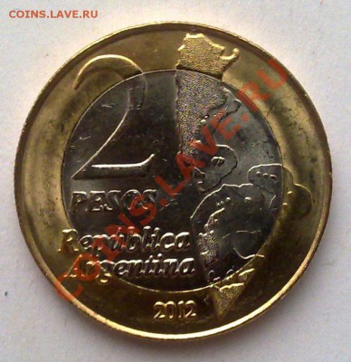 -БИМ-Аргентина 2 песо 2012 Фолклендская война 22.00 27.12 - Аргентина 2 песо 2012 Мальвины-1
