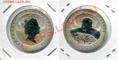 Серебро. Британское Содружество. Елизавета II. - Aus-10$-1995-M.R