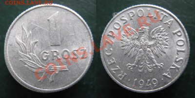 Польша 1 грош 1949 до 30-12-12 22-00 - Польша 1 гр 1949