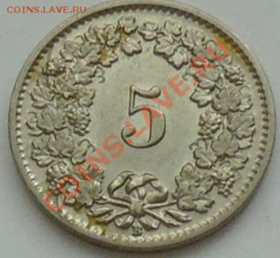 ШВЕЙЦАРИЯ - 5 раппен 1938 - до 30 ДЕКАБРЯ - 432