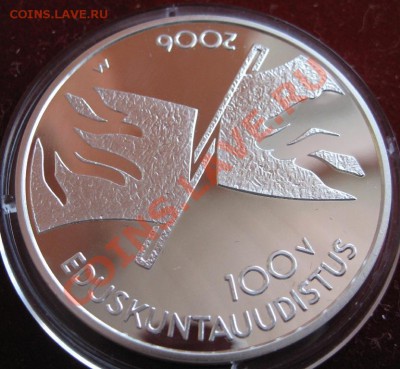 10 евро, Финляндия, Серебро. Разные года. - image
