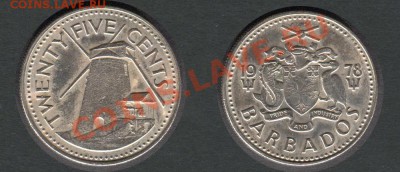 Барбадос 25 центов 1978 - Барбадос-25-центов-1978