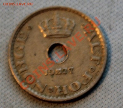 СТАРАЯ НОРВЕГИЯ 10 эре 1927г. С ДЫРОЧКОЙ до 1.01.13г.в 22-00 - IMG_3979.JPG