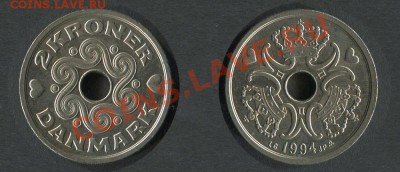 Дания 2 кроны 1994 - Дания-2-кроны-1994
