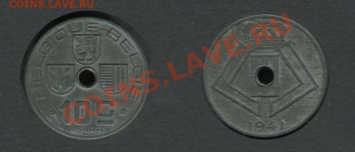 Бельгия 10 сантимов 1941 - Бельгия-10-центов-1941