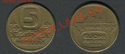 Финляндия 5 марок 1984 - Финляндия-5-марок-1984