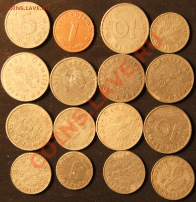 Германия, 3й рейх, 15монет+1монета, до 29.12 22-00 - Г