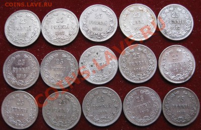 25 пенни Рус. Фин. Лот 50 шт. Разные года до 03.01.2013 - image
