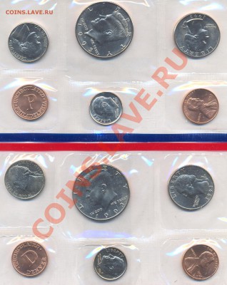 США Минт сет 1993  г. P. и D.  3.01.13 г. 21-00 МСК. - 1993