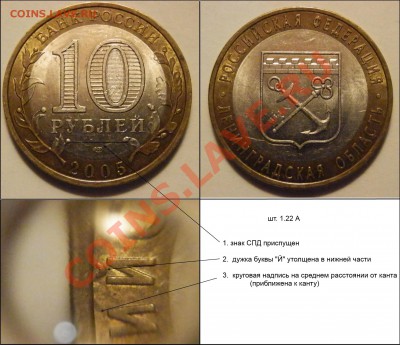 10 рублей Ленинградская область, определение шт. (УП) - PC292086.JPG