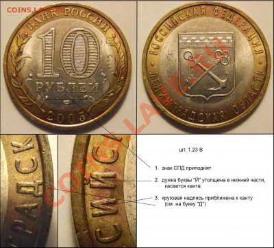 10 рублей Ленинградская область, определение шт. (УП) - PC292103.JPG