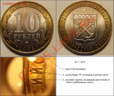 10 рублей Ленинградская область, определение шт. (УП) - PC292092.JPG