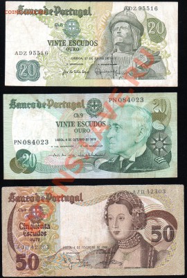 Португалия 20, 20 и 50 эскудо 1971-80г. до 22:00 06.01.13г. - img382