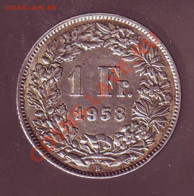 ШВЕЙЦАРИЯ.ФРАНК.1958. до 05.01.13 в 22.00мск - швейцария франк 1958 2.JPG