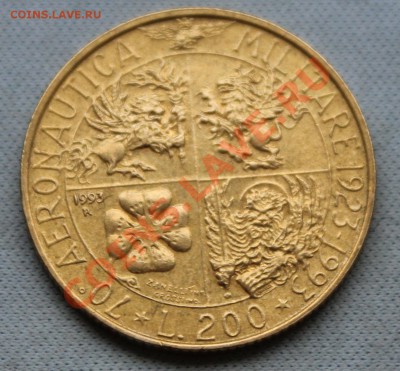 ИТАЛИЯ 200 ЛИР 1993 70 ЛЕТ ВОЕННОЙ АВИАЦИИ до 6.01.13г. 22-0 - IMG_4093.JPG
