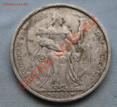 НОВАЯ КАЛЕДОНИЯ 5 франков  1952г. до 6.01.13г. 22-00 - IMG_4101.JPG