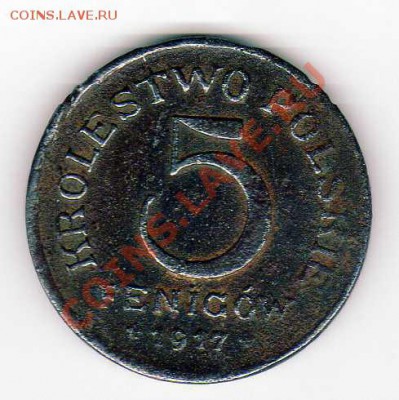 Польша 5 фенигов 1917 до 07.01.13 в 22.00мск (4004) - img673