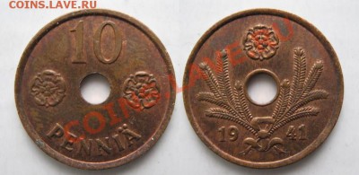 Финляндия 10 пенни 1941 до 06-01-13  22-00 - Финляндия 10 пенни 1941