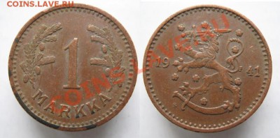 Финляндия 1 марка 1941 до 07-01-13  22-00 - Финляндия 1 марка 1941