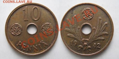 Финляндия 10 пенни 1942 до 07-01-13  22-00 - Финляндия 10 пенни 1942