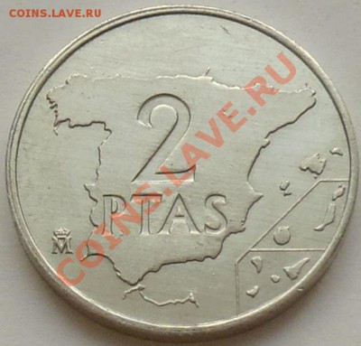 ИСПАНИЯ - 2 песеты 1984 - до 6 января - 522