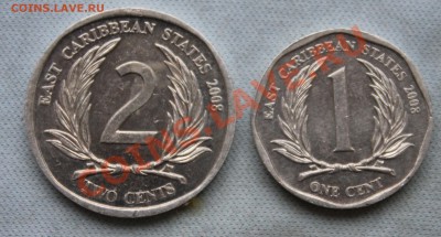EAST CARIBBEAN STATES 2 and 1 cent 2008г.до 10.01.13г. 22-00 - IMG_4319.JPG
