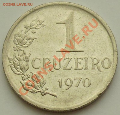 БРАЗИЛИЯ - 1 крузейро 1970 - до 10 января - 616