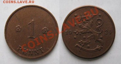 Финляндия 1 пенни 1924 до 12-01-13  22-00 - Финляндия 1 пенни 1924г