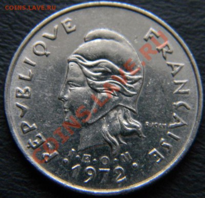 10 франков Новая Каледония 1972г. - DSCN4676.JPG