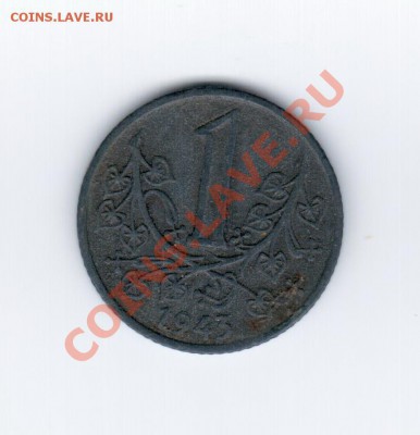 Богемия и Моравия 1 крона 1943 до 11.01.2013 г. 21:00 МСК - Богемия1