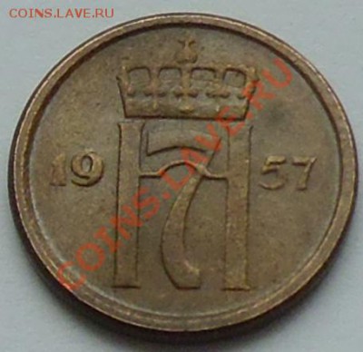 НОРВЕГИЯ - 1 ёре 1957 - до 13 января - 719