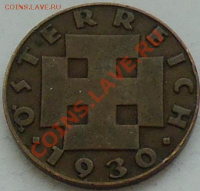 АВСТРИЯ - 2 гроша 1930 - до 15 января - 388