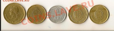 Аргентина 5 монет разные. До 15.01.13 23-00 мск - аргентина2