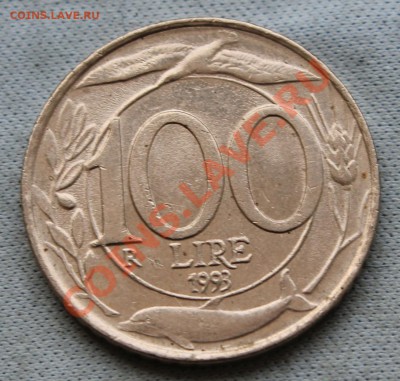 ИТАЛИЯ 100 лир 1993г. ПТИЦА и ДЕЛЬФИН до 17.01.13г. в 22-00 - IMG_4430.JPG