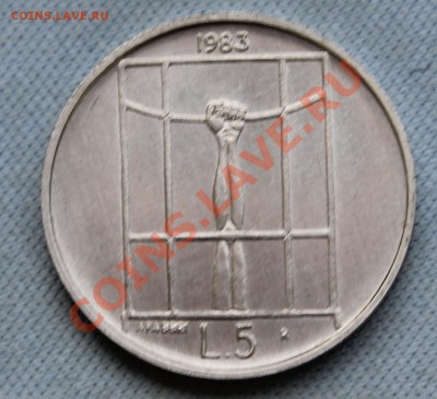 САН МАРИНО 5 лир 1983г. УГРОЗА ЯДЕРН.ВОЙНЫ,рука до 17.01 - IMG_4460.JPG