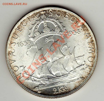 Ag ШВЕЦИЯ 2 КРОНЫ 1938 ЮБИЛЕЙ ДО 17.01.13 В 22.00МСК (4358) - img991