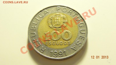 БМ Португалия 100 эскудо 1991 Педро Нуньеш до 14.01. в 22:00 - DSC01425.JPG