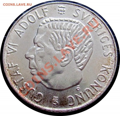 V21 Ag Швеция 5 крон 1955 до 19.01 в 22°° - V21 Sweden 5kr 1955_1
