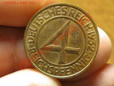 Германия 4 Рейхспфенинга 1932 г.Штемпельная.D. - IMG_1163.JPG