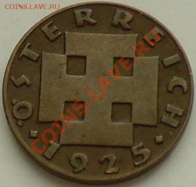 АВСТРИЯ - 2 гроша 1925 - до 18 января - 952
