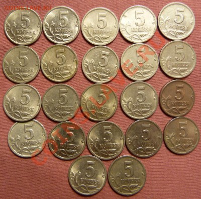 5 копеек 2009 СП,22 штуки + 5 копеек 2000 СП,22 штуки - 2000 1