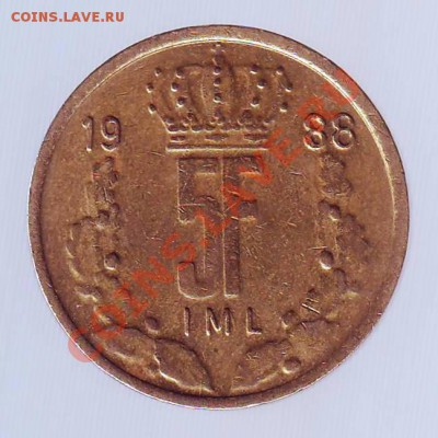ЛЮКСЕМБУРГ.5 ФРАНКОВ.1988. до 19.01.13 в 22.00мск - люксембург 5 франков 1988 10001.JPG