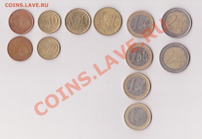 Короткий аук! Евромонеты (12шт) в полцены! до 16.01 22:00 - euro-1