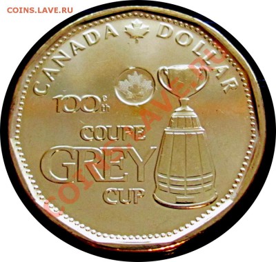 V30 Канада 1$ 2012 100th Grey Cup CFL UNC до 19.01 в 22°° - V30 Canada 1$ Grey Cup 2012_1