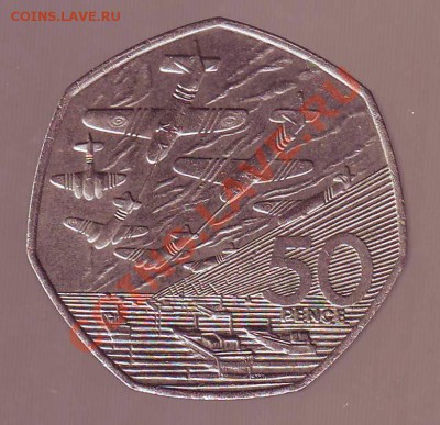 В.БРИТАНИЯ.50 ПЕНСОВ.1994.ДЕНЬ Д. до 20.01.13 в 22.00мск - великобритания 50 пенсов 1994 1.JPG