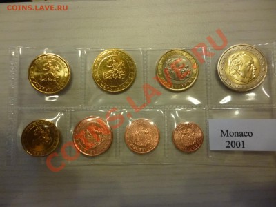Монако набор евро монет 2001 года до 18.01 - P1000190.JPG
