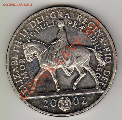 Великобритания 5 фунтов 2002 Зол.юбилей до 21.01-22ч (4390) - img062